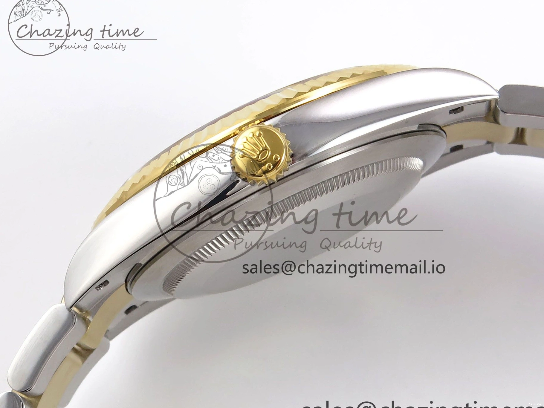 MiroTime 1229 DateJust 41 126333 EWEF Best Edition YG Diamonds Dial on SS YG Oyster Bracelet A Minimalist 973